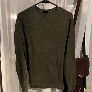 Banana Republic Men's Olive Long Sleeve Tee